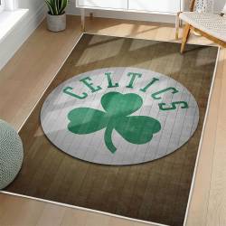 NBA Boston Celtics Rectangle Rug Personalized Non-Slip Carpet Gift For Basketball Fans BC190