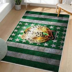 NBA Boston Celtics Rectangle Rug Personalized Non-Slip Carpet Gift For Basketball Fans BC192