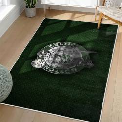 NBA Boston Celtics Rectangle Rug Personalized Non-Slip Carpet Gift For Basketball Fans BC194
