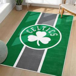 NBA Boston Celtics Rectangle Rug Personalized Non-Slip Carpet Gift For Basketball Fans BC195