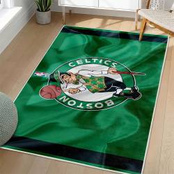 NBA Boston Celtics Rectangle Rug Personalized Non-Slip Carpet Gift For Basketball Fans BC197