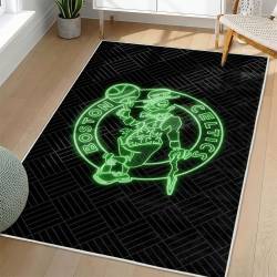 NBA Boston Celtics Rectangle Rug Personalized Non-Slip Carpet Gift For Basketball Fans BC200