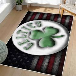 NBA Boston Celtics Rectangle Rug Personalized Non-Slip Carpet Gift For Basketball Fans BC201
