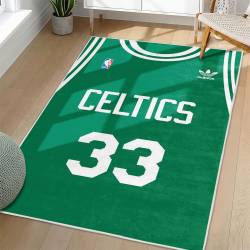 NBA Boston Celtics Rectangle Rug Personalized Non-Slip Carpet Gift For Basketball Fans BC203