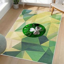 NBA Boston Celtics Rectangle Rug Personalized Non-Slip Carpet Gift For Basketball Fans BC209