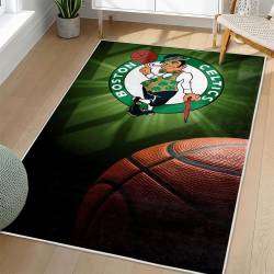 NBA Boston Celtics Rectangle Rug Personalized Non-Slip Carpet Gift For Basketball Fans BC210