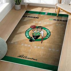 NBA Boston Celtics Rectangle Rug Personalized Non-Slip Carpet Gift For Basketball Fans BC211
