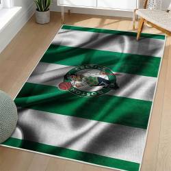 NBA Boston Celtics Rectangle Rug Personalized Non-Slip Carpet Gift For Basketball Fans BC215