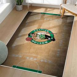 NBA Boston Celtics Rectangle Rug Personalized Non-Slip Carpet Gift For Basketball Fans BC217
