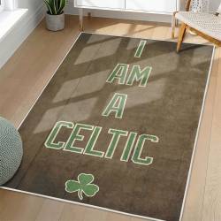 NBA Boston Celtics Rectangle Rug Personalized Non-Slip Carpet Gift For Basketball Fans BC220