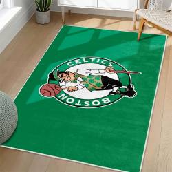 NBA Boston Celtics Rectangle Rug Personalized Non-Slip Carpet Gift For Basketball Fans BC222