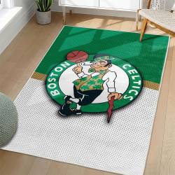 NBA Boston Celtics Rectangle Rug Personalized Non-Slip Carpet Gift For Basketball Fans BC223