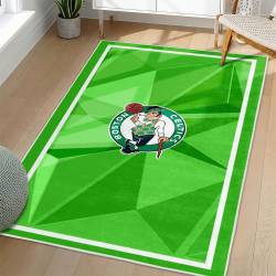 NBA Boston Celtics Rectangle Rug Personalized Non-Slip Carpet Gift For Basketball Fans BC95