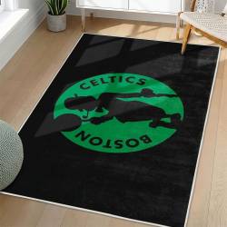 NBA Boston Celtics Rectangle Rug Personalized Non-Slip Carpet Gift For Basketball Fans BC97