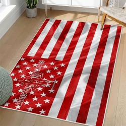 NBA Houston Rockets Rectangle Rug Personalized Non-Slip Carpet Gift For Basketball Fans HR13