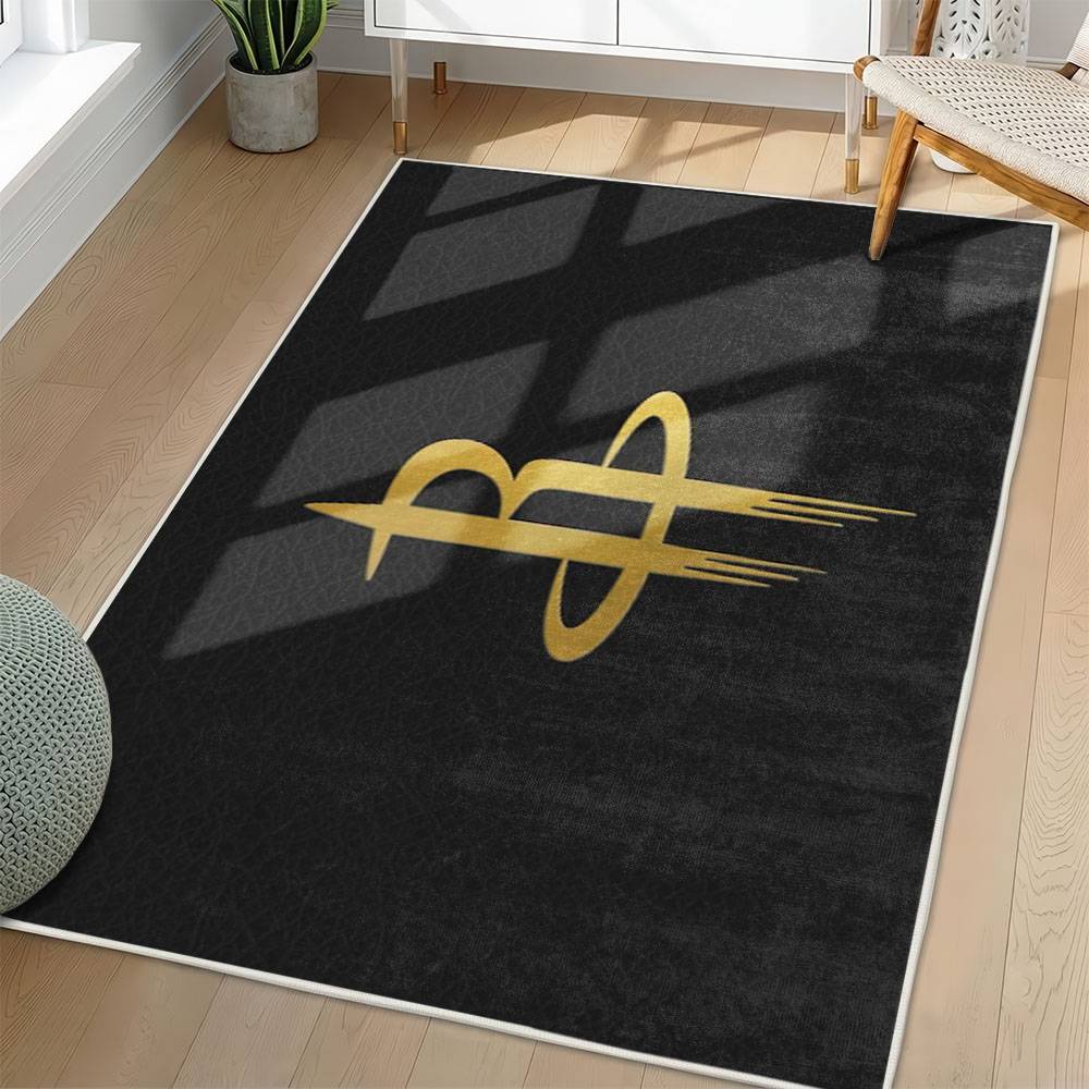 NBA Houston Rockets Rectangle Rug Personalized Non-Slip Carpet Gift For Basketball Fans HR23