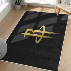 NBA Houston Rockets Rectangle Rug Personalized Non-Slip Carpet Gift For Basketball Fans HR23