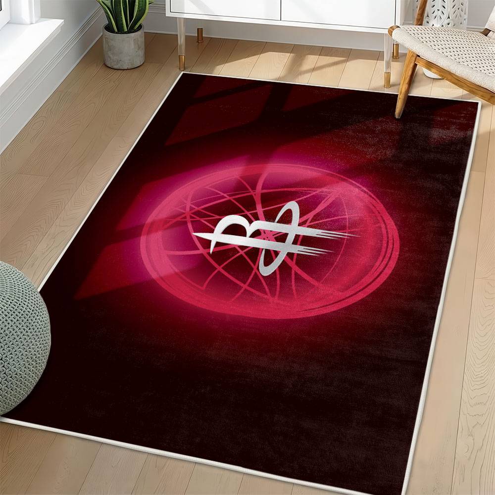 NBA Houston Rockets Rectangle Rug Personalized Non-Slip Carpet Gift For Basketball Fans HR30