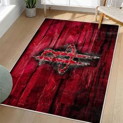 NBA Houston Rockets Rectangle Rug Personalized Non-Slip Carpet Gift For Basketball Fans HR35