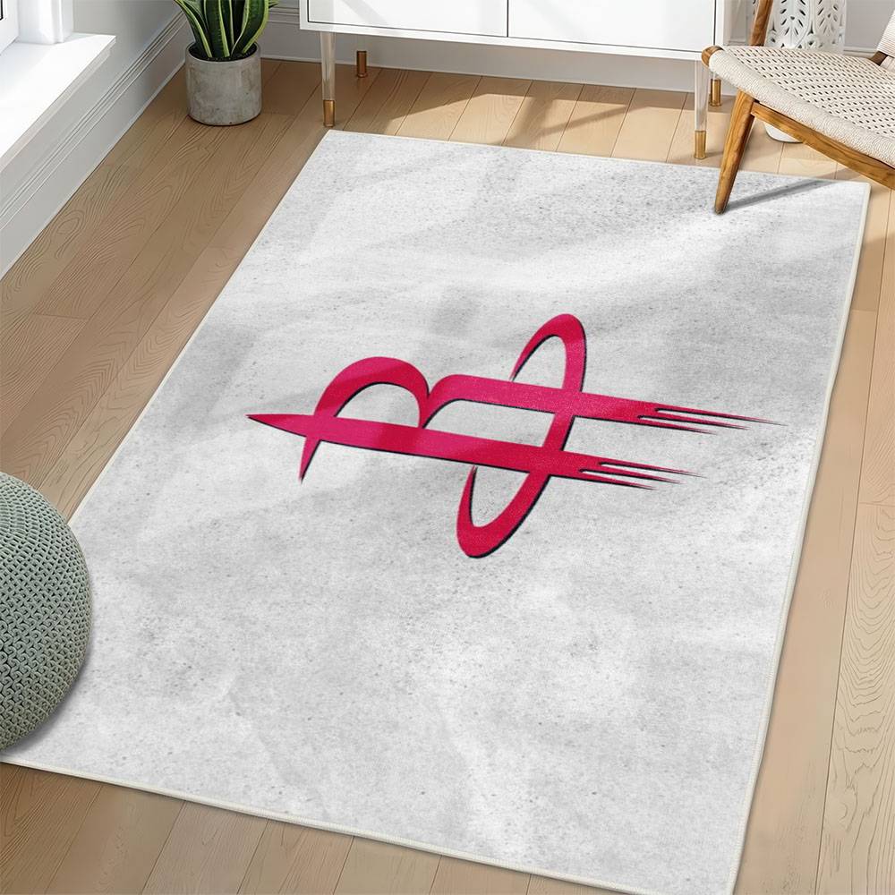 NBA Houston Rockets Rectangle Rug Personalized Non-Slip Carpet Gift For Basketball Fans HR44