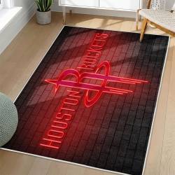 NBA Houston Rockets Rectangle Rug Personalized Non-Slip Carpet Gift For Basketball Fans HR50