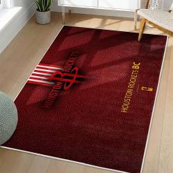 NBA Houston Rockets Rectangle Rug Personalized Non-Slip Carpet Gift For Basketball Fans HR58