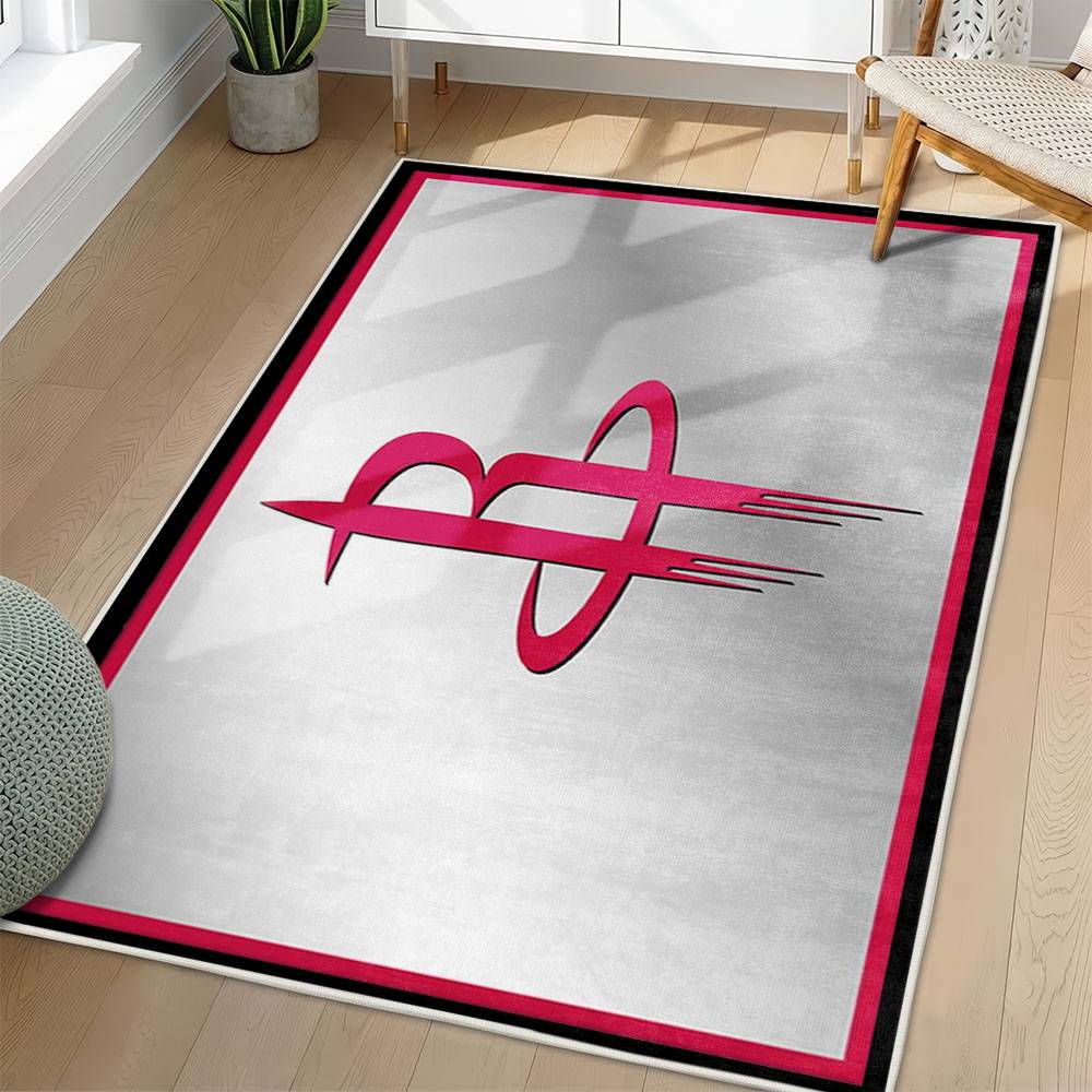 NBA Houston Rockets Rectangle Rug Personalized Non-Slip Carpet Gift For Basketball Fans HR69