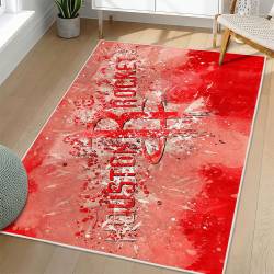 NBA Houston Rockets Rectangle Rug Personalized Non-Slip Carpet Gift For Basketball Fans HR72