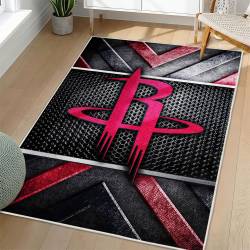 NBA Houston Rockets Rectangle Rug Personalized Non-Slip Carpet Gift For Basketball Fans HR80