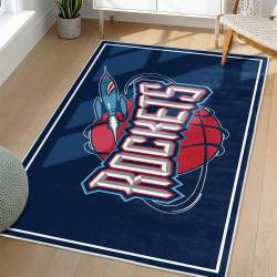 NBA Houston Rockets Rectangle Rug Personalized Non-Slip Carpet Gift For Basketball Fans HR95