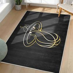 NBA Miami Heat Rectangle Rug Personalized Non-Slip Carpet Gift For Basketball Fans MH120