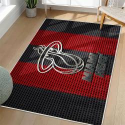 NBA Miami Heat Rectangle Rug Personalized Non-Slip Carpet Gift For Basketball Fans MH170