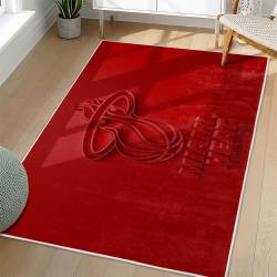 NBA Miami Heat Rectangle Rug Personalized Non-Slip Carpet Gift For Basketball Fans MH175