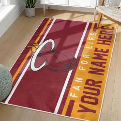 NBA Miami Heat Rectangle Rug Personalized Non-Slip Carpet Gift For Basketball Fans MH188