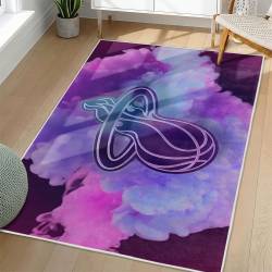 NBA Miami Heat Rectangle Rug Personalized Non-Slip Carpet Gift For Basketball Fans MH197