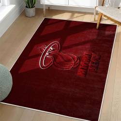 NBA Miami Heat Rectangle Rug Personalized Non-Slip Carpet Gift For Basketball Fans MH206