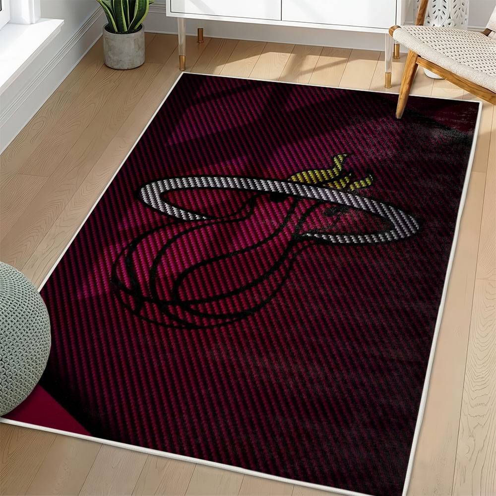 NBA Miami Heat Rectangle Rug Personalized Non-Slip Carpet Gift For Basketball Fans MH214