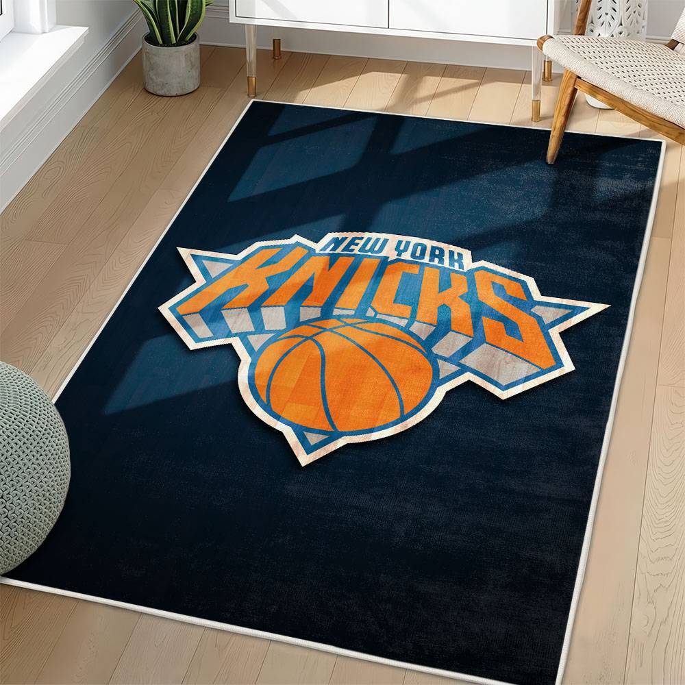 NBA New York Knicks Rectangle Rug Personalized Non-Slip Carpet Gift For Basketball Fans NYK101