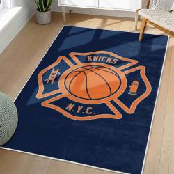 NBA New York Knicks Rectangle Rug Personalized Non-Slip Carpet Gift For Basketball Fans NYK102