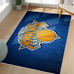NBA New York Knicks Rectangle Rug Personalized Non-Slip Carpet Gift For Basketball Fans NYK104