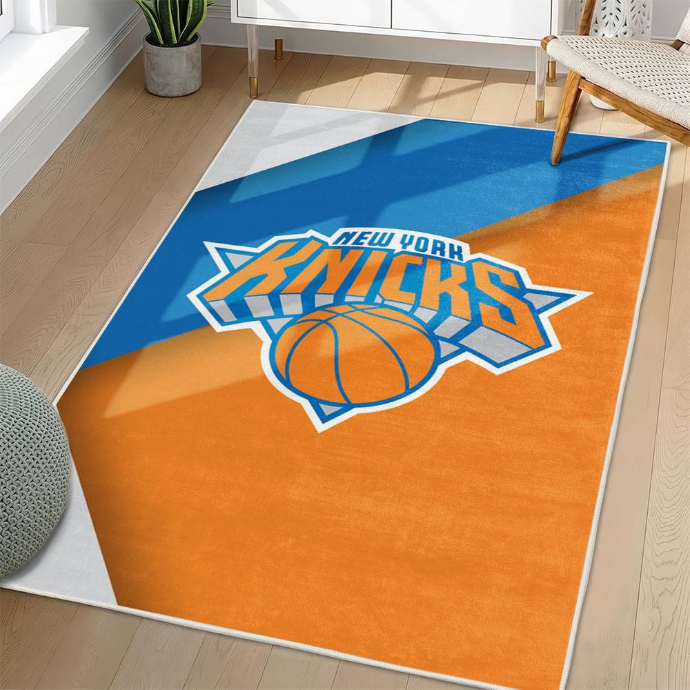 NBA New York Knicks Rectangle Rug Personalized Non-Slip Carpet Gift For Basketball Fans NYK109