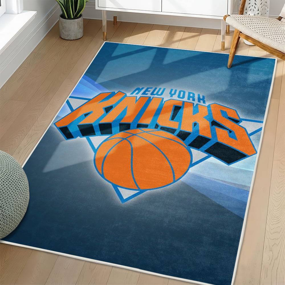 NBA New York Knicks Rectangle Rug Personalized Non-Slip Carpet Gift For Basketball Fans NYK110