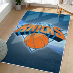 NBA New York Knicks Rectangle Rug Personalized Non-Slip Carpet Gift For Basketball Fans NYK110