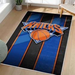 NBA New York Knicks Rectangle Rug Personalized Non-Slip Carpet Gift For Basketball Fans NYK111