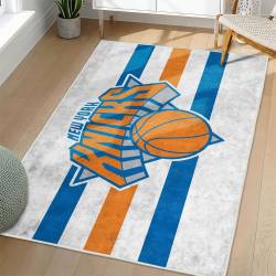 NBA New York Knicks Rectangle Rug Personalized Non-Slip Carpet Gift For Basketball Fans NYK112