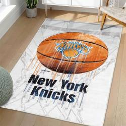 NBA New York Knicks Rectangle Rug Personalized Non-Slip Carpet Gift For Basketball Fans NYK115