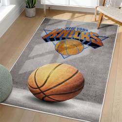 NBA New York Knicks Rectangle Rug Personalized Non-Slip Carpet Gift For Basketball Fans NYK116