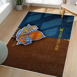 NBA New York Knicks Rectangle Rug Personalized Non-Slip Carpet Gift For Basketball Fans NYK117