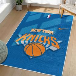 NBA New York Knicks Rectangle Rug Personalized Non-Slip Carpet Gift For Basketball Fans NYK119