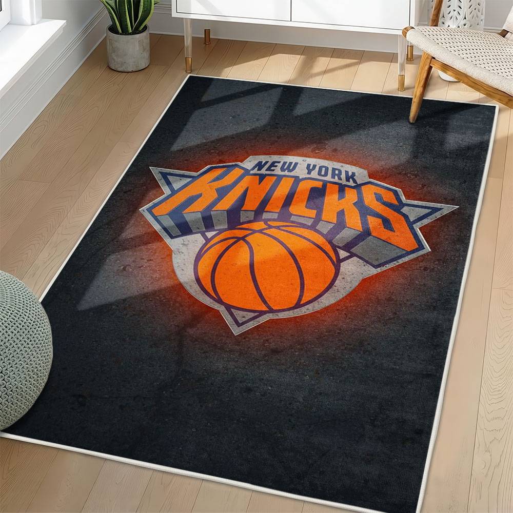 NBA New York Knicks Rectangle Rug Personalized Non-Slip Carpet Gift For Basketball Fans NYK122